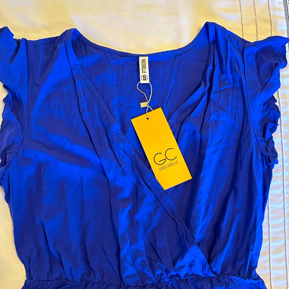 Blue long dress
